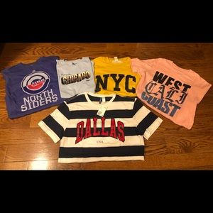 City T-shirt bundle! One new with tags, others like new rarely worn. Super soft!